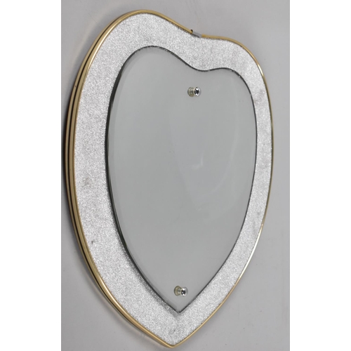 296 - A Heart Shaped Wall Mirror, 42x39cm