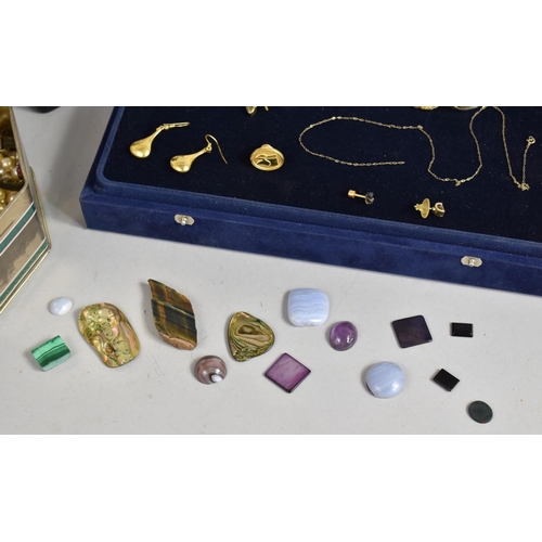 395 - A Collection of Various Costume Jewellery to Include Necklaces, Silver Chain, 