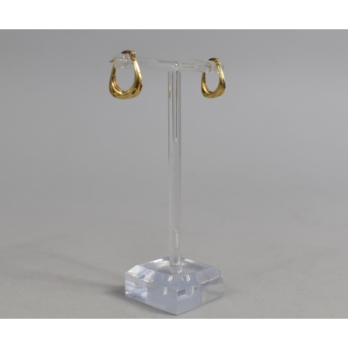 405 - A Pair of Gold Hoop Earrings