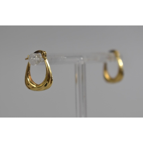 405 - A Pair of Gold Hoop Earrings