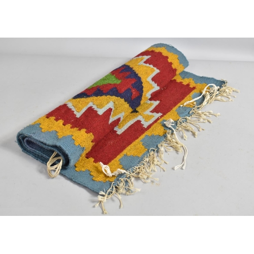 414 - A Vintage Kilim Afghan Prayer Mat, 87x52.5cms Wide