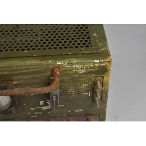 424 - A Vintage War Department Power Distribution Unit with Crowfoot Mark and Numbered ZA46174, 41cms High