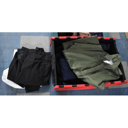 430 - A Collection of Various Overalls and Suit Trousers Etc