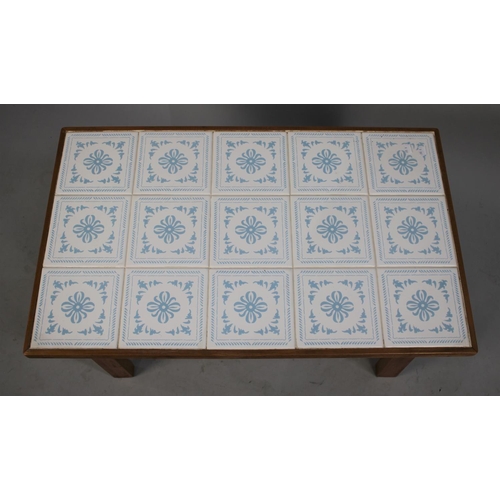 490 - A Late 20th Century Tile Top Coffee Table, 58cm Wide