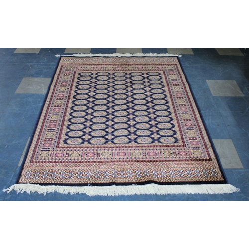 499 - A Silk Patterned Rug, 188x133