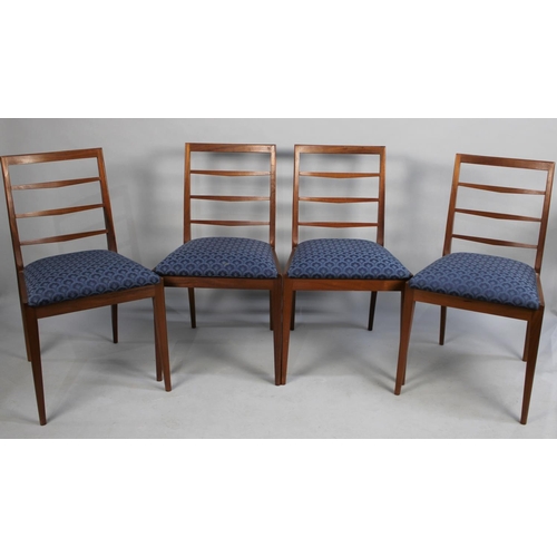 507 - A Set of Four 1970's Bar Back Dining Chairs