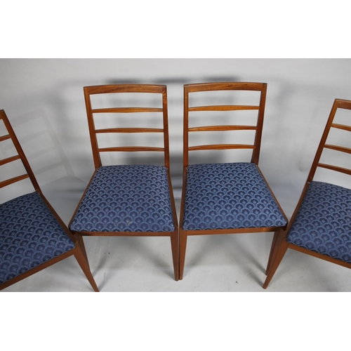 507 - A Set of Four 1970's Bar Back Dining Chairs