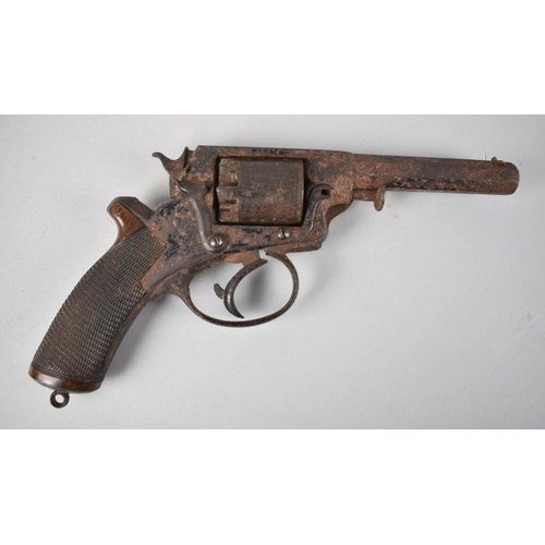 86 - A Rare 54 Bore 5 Shot Percussion Cap Revolver by Beaumont Adams, Barrel Engraved for John Blysset?, ... 