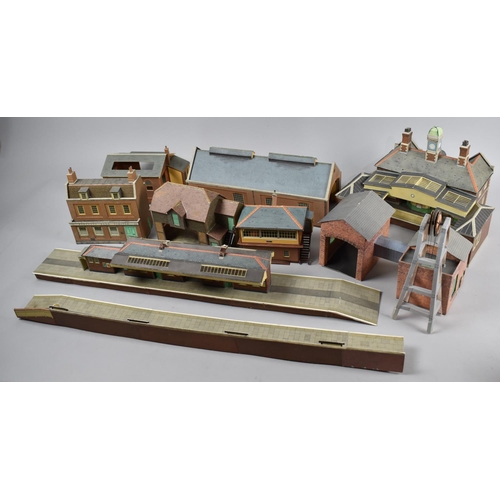 205 - A Collection of Model Rail Buildings and Platforms etc