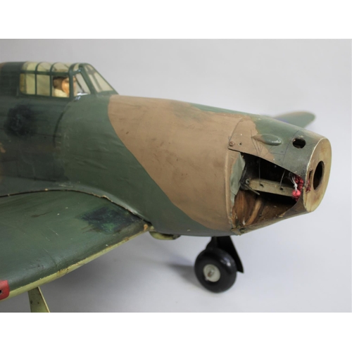 3 - A Model Body of a RAF Hurricane Fighter Plane, Some Condition Issues, No Internals and No Propeller,... 