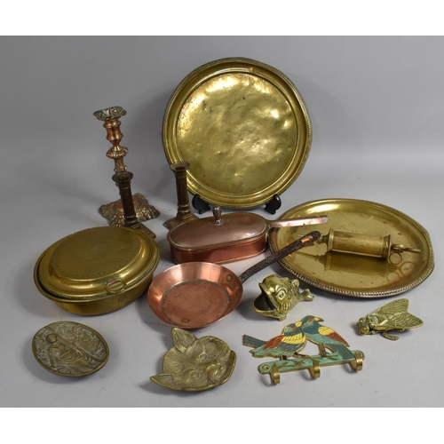 305 - A Collection of Various 19th Century and 20th Century Metalwares to include Copper Chargers, bedpans... 