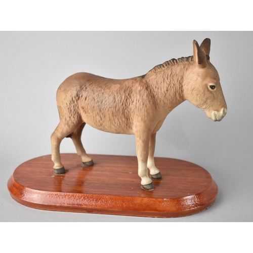 345 - A Beswick Donkey on Wooden Plinth, no. 2267