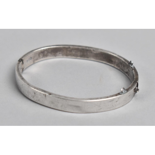 364 - A Silver Bangle, Missing Safety Chain