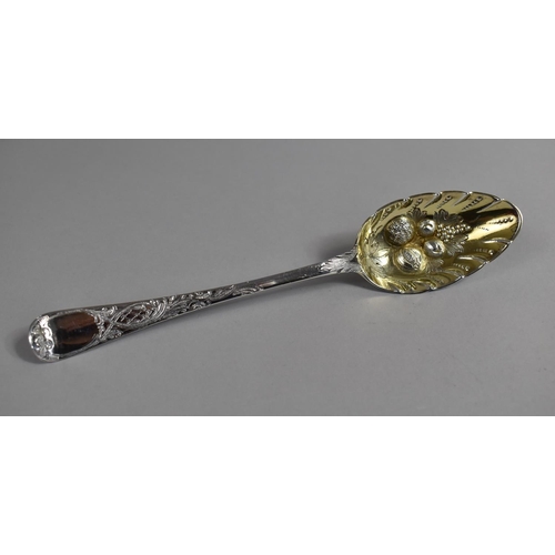 369 - A Silver Georgian Berry Spoon by George Smith (III) & William Fearn, London Hallmark, 59.4g