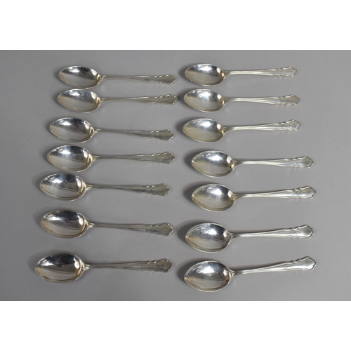 371 - A Set of Fourteen Silver Teaspoons by William Hutton & Sons Ltd, Sheffield Hallmarks but Various Dat... 