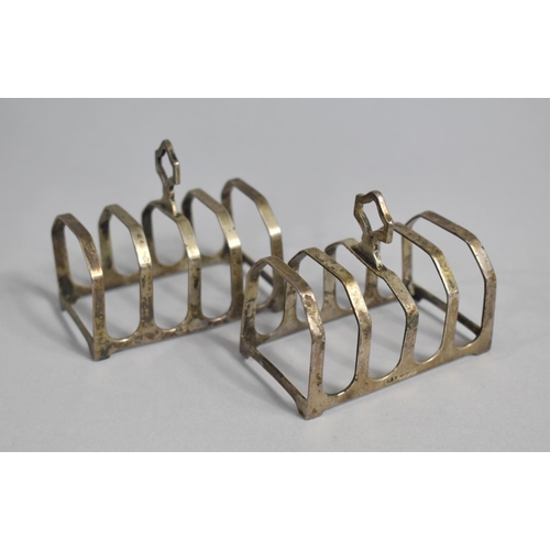 379 - A Pair of Silver Toast Racks, Sheffield Hallmark, 102.4g