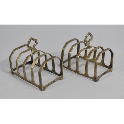 379 - A Pair of Silver Toast Racks, Sheffield Hallmark, 102.4g