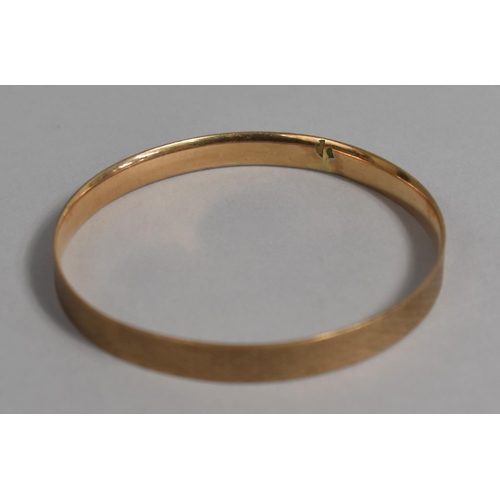 391 - A 9ct Gold Plated Bangle in Fitted Case