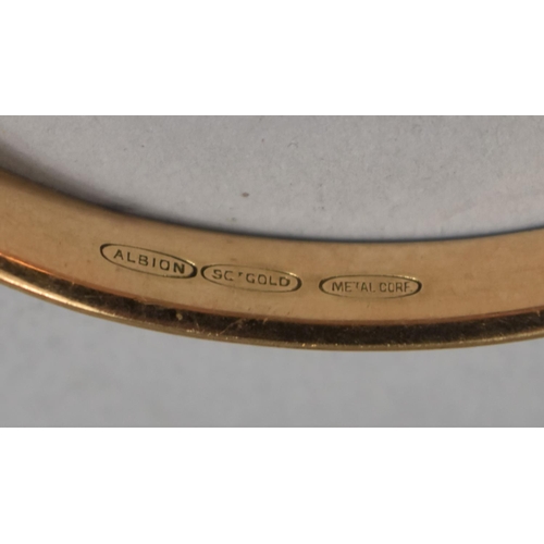 391 - A 9ct Gold Plated Bangle in Fitted Case