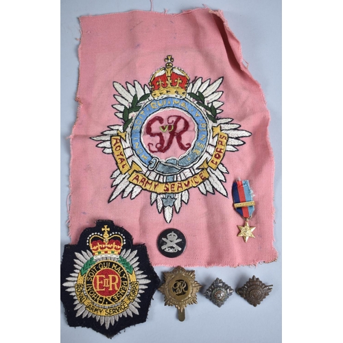 394 - A Collection of Various Royal Army Service Corps and Other Militaria Ephemera to Comprise Embroidere... 