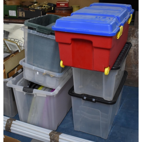 434 - A Collection of various Plastic and other Storage Boxes