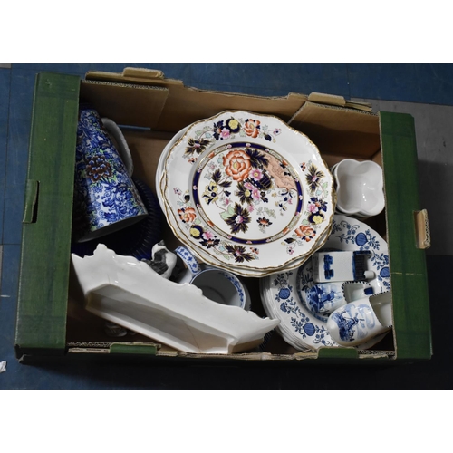 441 - A Collection of Various Ceramics to include Blue and White Etc