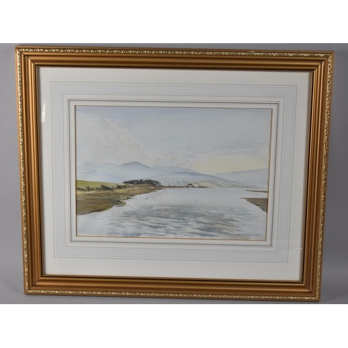 448 - A Framed Watercolour, Estuary Scene, Kath Andrew 1976, 33x23cm and a Framed Oil and Pastel, Winter C... 