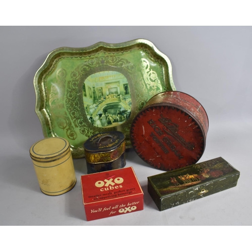 455 - A Collection of Various Vintage and Later Tins to include Oxo, Williams Rich Cream, Huntley and Palm... 