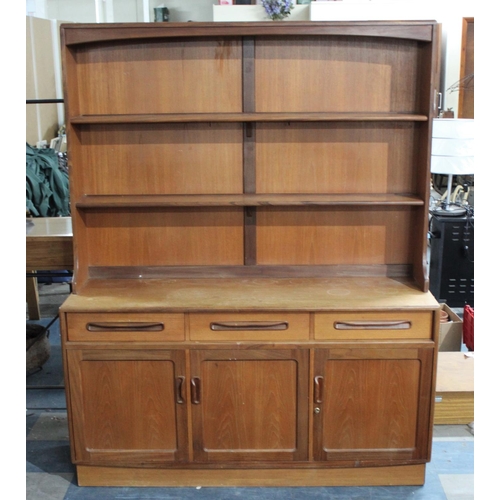 461 - A 1970's G Plan Dresser with Three Drawers and Raised Plate Rack, 142cm wide