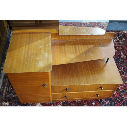 464 - A 1960's/70's Dressing Chest with Two Drawers, 90cm wide (Matches 463)