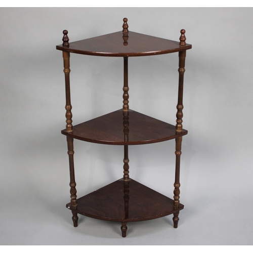 467 - A Modern Three Tier Corner Whatnot, 42cm wide