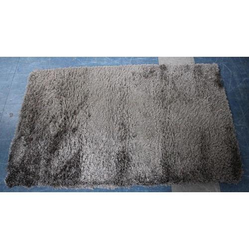 482 - A Polyester Hearth Rug, 150x92cm