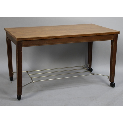 489 - A Side Table on Casters