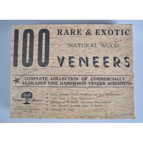 51 - A Modern Boxed Set of Natural Wood Veneers with Pamphlets