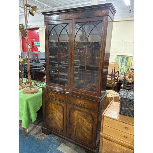 476 - An Astragal Glazed Mahogany Bookcase, 98cm wide