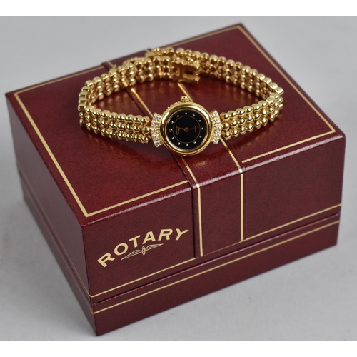 509 - A Ladies Rotary Wrist Watch with Black Dial