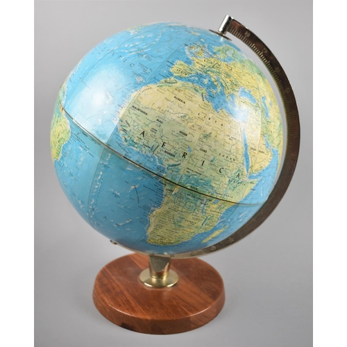 102 - A Late 20th Century (1969) Table Globe by Scan-globe, Copenhagen, 40cm high