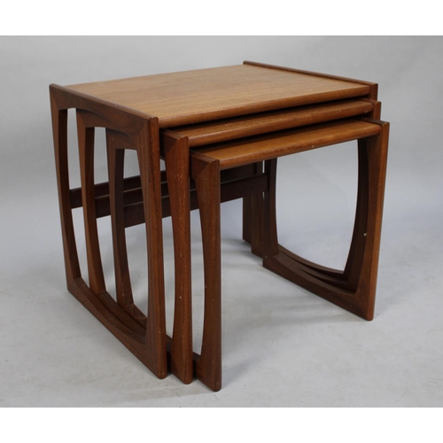 119 - A Nest of Three 1970s Teak Tables, 53cms Wide