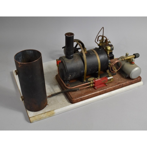 157 - A Scratch Built Steam Boiler and Stationary Engine to Include Stuart Live Steam Stationary Engine wi... 