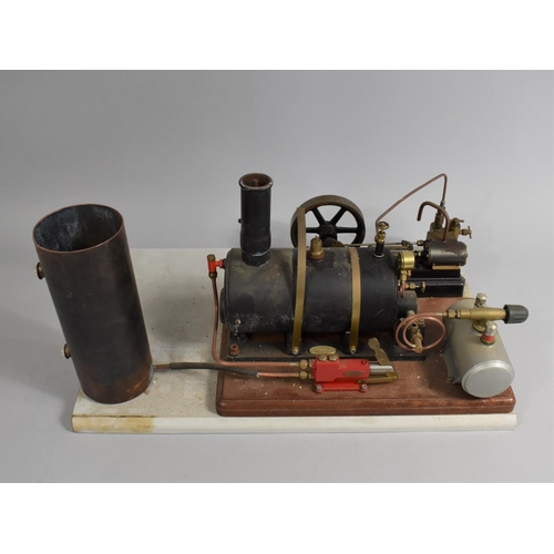 157 - A Scratch Built Steam Boiler and Stationary Engine to Include Stuart Live Steam Stationary Engine wi... 