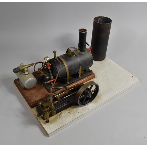 157 - A Scratch Built Steam Boiler and Stationary Engine to Include Stuart Live Steam Stationary Engine wi... 