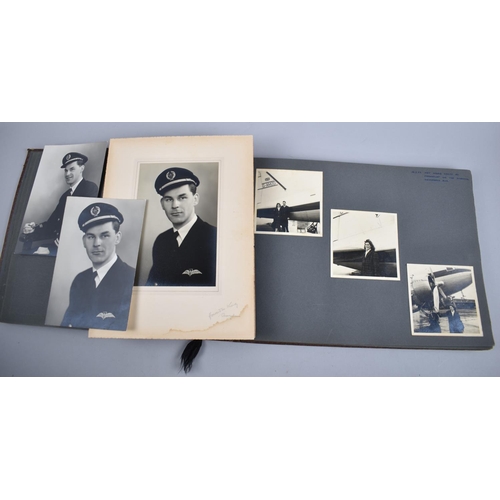 181 - A Vintage Photograph and Postcard Album, Ranging 1930-50's and Including Air Shows etc