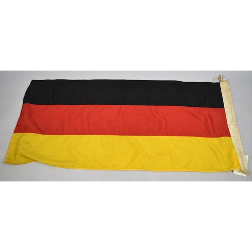 235 - A Large Stitched German Flag, 138x67cm