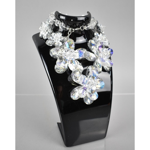 506 - A Butler & Wilson Necklace Crystal Flower Choker