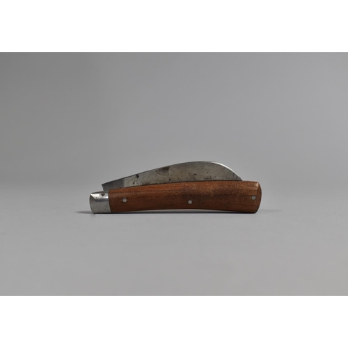 76 - A Folding Pruning Knife by Saynor together with a Similar Two Bladed Knife