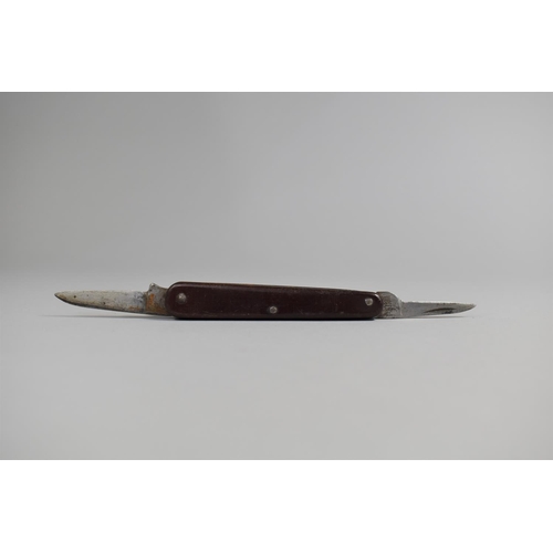 76 - A Folding Pruning Knife by Saynor together with a Similar Two Bladed Knife