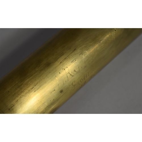 94 - A 19th Century Brass Three Drawer Telescope Inscribed G Wilson, London, Improved Day or Night, Slidi... 