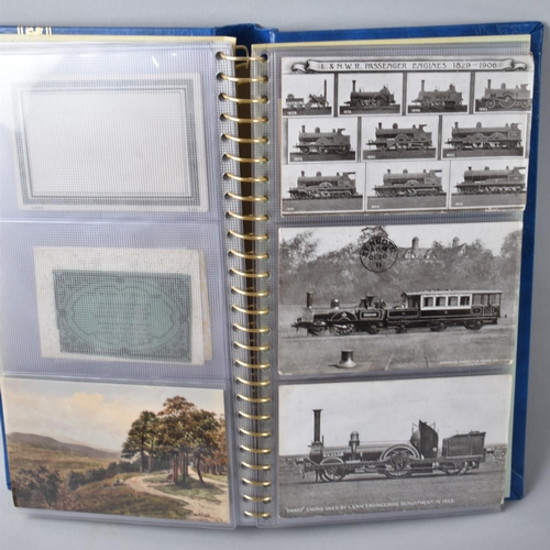 38 - A Slip-in Postcard Album Containing 10 WWI Silk Postcards, Late 19th/Early 20th Century Postcards, G... 