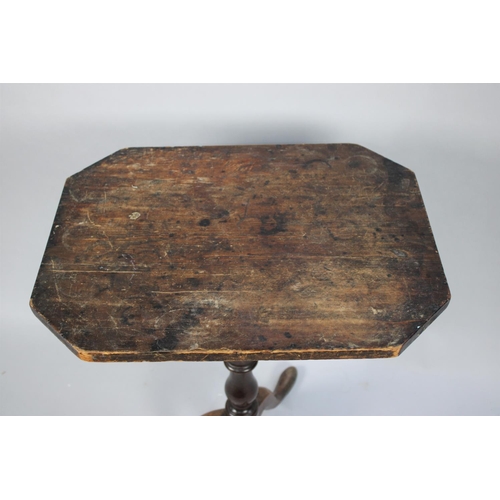 531 - A 19th Century Rectangular Topped Tripod Wine Table