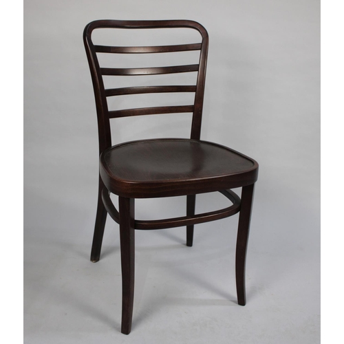 537 - A Modern Bentwood Ladder Back Side Chair